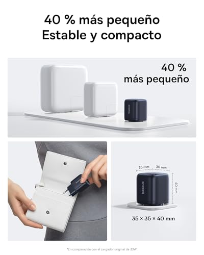 Baseus USB C Charger 45W GAN with 1m Cable, PPS PD Fast Charging Adapter for Samsung S25 Ultra/S24, iPhone 17/16/15 Pro MAX, iPad, MacBook, Pixel