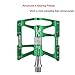 RockBros Advanved 4 Bearings Mountain Bike Pedals Platform Bicycle Flat Alloy Pedals 9/16