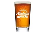 1978 40th Birthday Beer Pint Glass for Men or Women - Vintage Aged To Perfection Party Decorations – Funny Anniversary Gift Idea for Him, Her, Mom, Dad Husband or Wife – 16 oz Craft IPA Bar Mug