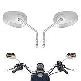 Side Mirrors for Road King Sportster Street Electra Glide Dyna Softail Road Glide Rear View Chrome 1982-2018 2019 2020