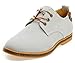 DADAWEN Men's Casual Canvas Oxfords Walking Shoes Sneakers Lace Up Dress Shoes Gray US Size 10.5