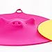 ME.FAN Silicone Cooking Pig Food Storage Suction Lids - Silicone Bowl Covers 3 Set Red