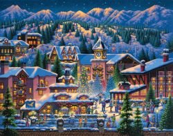 Rocky Mountain Christmas 1000 Piece Puzzle
