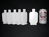 6in. IDPA Knock-over Shooting Targets - 3/8in Steel Targets - 6pc. Metal Targets
