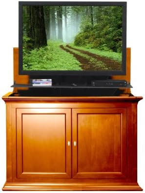 Touchstone 73009 Highland Bedroom TV Lift Cabinet For TVs Up To 46 inches, Whisper Lift (Dark Cherry)
