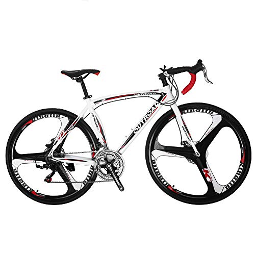 Max4out Road Bike 700c 14 Speed 3 Spoke Commuter Bicycles White