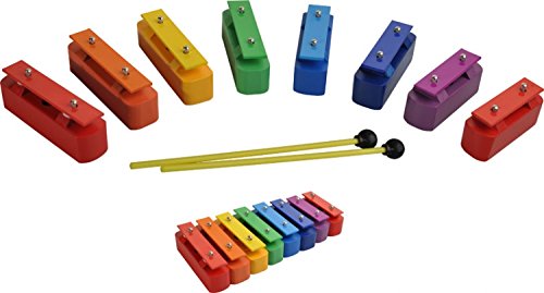 Steinbach 8 vollbunte Klangbausteine Tonumfang c2-c3