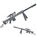 M82A1 Sniper Rifle Trumpet Barrett Metal Game Props Guns Model Action Figure Arts Toys Collection Keychain Gift