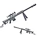 M82A1 Sniper Rifle Trumpet Barrett Metal Game Props Guns Model Action Figure Arts Toys Collection Keychain Gift