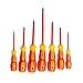 Slotted and Phillips Insulated Electrical Screwdriver Set 1000 Volt Magnetic CR-V Tips Soft-grip -7 Piece