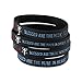 Forge The Beatitudes Bible Verse Wristbands with Christian Cross Symbol - Matthew 5:3, Matthew 5:4, Matthew 5:5, Matthew 5:8 (4 Bracelet (Value Pack))