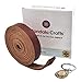 Mandala Crafts 3/4 Inch Wide Brown Leather Straps for Crafts - 2.5mm Thick 6 Feet Long Flat Soft Genuine Full Grain Cowhide Leather Strips Bands for DIY Blank Belt Making Crafting Handles Tooling