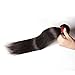 Unice 8A Brazilian Straight Virgin Hair 1 Bundle Unprocessed Human Hair Extensions Weave Natural Color (22, 1B color)