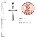 Sterling Silver Dainty Cross Pendant (3 sizes available)