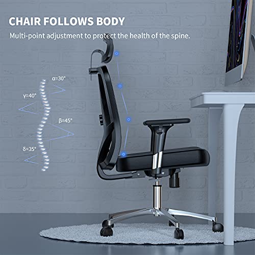 Ergonomic Office Chair, mfavour Office Chair with BiDirectional