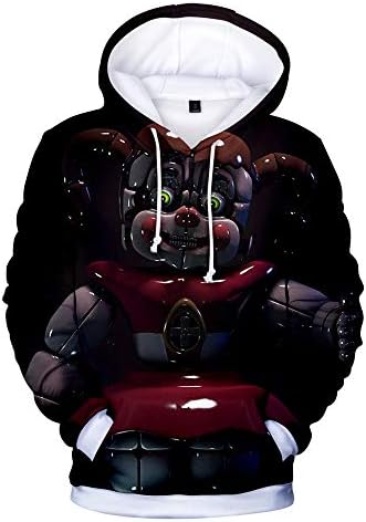 Boys Kids 3D Five Nights at Freddy's Hoodie Hooded Sports Sweatshirt