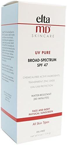 Elta Md Facial and Full Body SPF 47 Sunscreen - Water Resistant - 4 oz - For all Skin Types