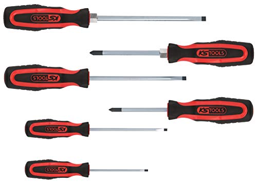 KS Tools 159.0020 ERGOTORQUEplus Schraubendreher-Satz, 6-tlg. Schlitz, PZ