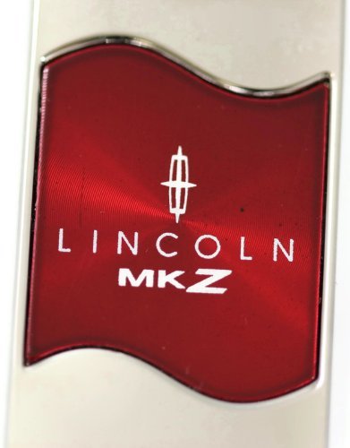 Lincoln MKZ Rectangular Wave Red Key Fob Authentic Logo Key Chain Key Ring Keychain Lanyard (Certified Refurbished)