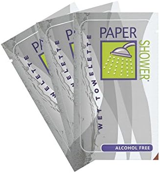 Paper Shower- Alcohol Free 48 Individual Body Wipes -Wet Towelette Only