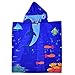 Elite Trend Kids' Hooded Towel & Bathrobe – Super Soft, Absorbent Poncho for Boys & Girls, Ideal for Beach, Pool & Bath, Cozy Cover-Up for Toddlers & Kids, Ages 1-7, Hammerhead
