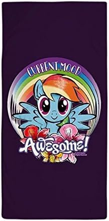 DEFFWBb My Little Pony Current Mood Awesome - Large Beach Towel, Soft 31x51 Towel with Unique Design