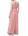 Wedtrend Women's Floral Lace Long Bridesmaid Dress Party Gown
