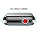 GELISHI Compatible with Apple Watch Screen Protector 42mm, Slim TPU All-Around Protective Case High Definition Clear Cover Compatible for Apple Watch Series 3/2/1 (Black)