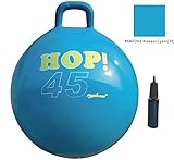 SUESPORT Hopper Ball Kit,Pump Included, 18in/45cm, Blue, Hop Ball, Kangaroo Bouncer, Hoppity Hop, Sit and Bounce, Jumping Ball, 2-Size by 3-Colors Available