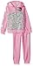 Hello Kitty Girls' Big Sweater Fleece Active Set with Sequins and Glitter Print