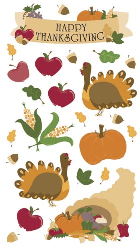 Sticko Harvest Stickers, Thanksgiving