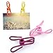 100pcs Utility Clips, Lystaii Multipurpose Clothesline Clips Bag Clips Steel Wire Clips Clothes Pegs Pins for Drying Home Laundry Office Cord Clothespins Fastener Socks Scarfs Assorted Colors