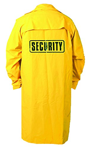 Full-Length Yellow Raincoat 100% PVC, Security ID-3XL