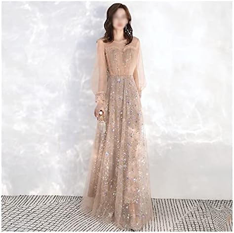 sachin and babi light blue dress Elegant Tulle Long A-Line Prom Dress, Champagne Scoop Neckline Evening main image 0