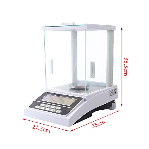 SEAAN Analytical Balance 0.0001g/0.1mg x220g Digital Lab Precision Scale Electronic Laboratory Weight Balance Scale with Calibration Weight for Lab Pharmacy Chemical Plant Jewelry Store - Thumbnail 2