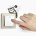4U-Lucky Cute Cat Funny Switch Stickers wall Stickers