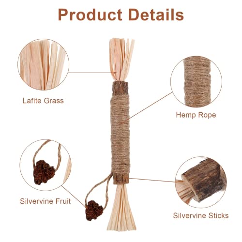 Catnip Toys,3 Pack Silvervine for Cats,Kitten Teething Toys for Aggressive chewers Interactive Kitty Toys Suitable for All Ages, Breeds