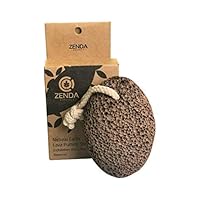 Natural Earth Lava Pumice Stone for Foot Callus by Zenda Naturals with Gift Box - Premium Callus Remover for Feet and Hands - Pedicure Tools, Exfoliation to Remove Dead Skin - Natural Foot File