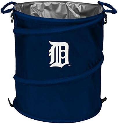 logobrands MLB Detroit Tigers Logo Collapsible 3-in-1 Cooler, Regular, Navy/Carrot