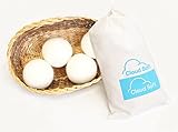 Wool Dryer Balls - 100% Organic Premium Wool - Laundry Dryer Balls - Fabric Softener Ball - Set of 4 Wool Balls - Drys Faster than Smart Sheep, Nellies, Norwex, Woolzies, Downy
