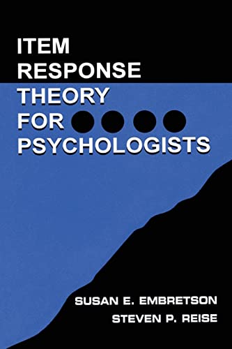 Item Response Theory For Psychologists