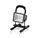 LED Portable Lights - Vaincre Spotlights Work Lights with Magnet Base - 15W 24 LED Built-in Rechargeable Lithium Batteries with USB Ports to Charge Mobile Devices (Black)