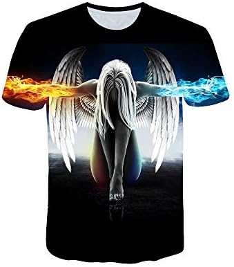 ADYK 3D Angel Wings t Shirt for Men