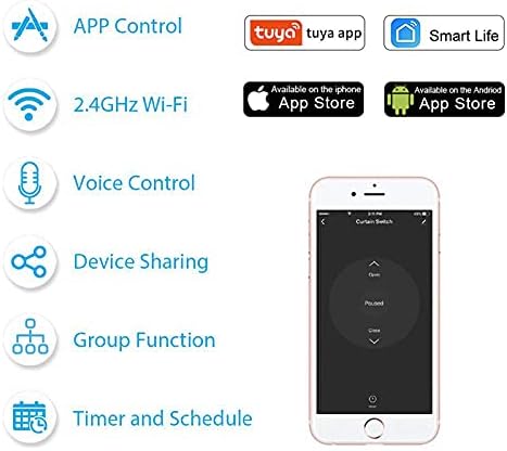 WiFi Vorhnge Rolllden Shutter Tuya Smart Life Wireless Home Automation DIY RF433 Vorhangschalter Modul Fernbedienung Mit Alexa Google Home Control