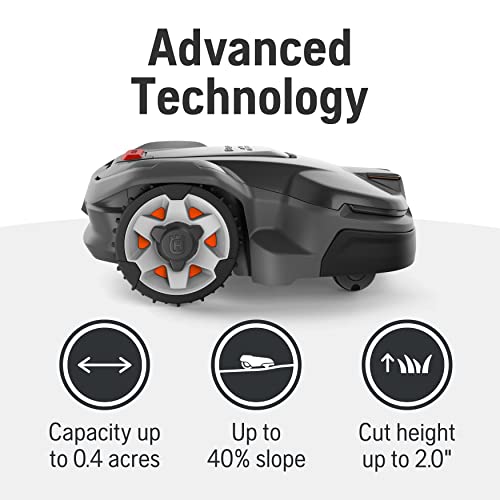 Husqvarna Automower 415X Robotic Lawn Mower with GPS Assisted Navigation, Automatic Lawn Mower