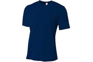 A4 Athletic Sportswear T-Shirts Wrinkle Free/Non-Shrink Moisture Wicking Tee (8 Colors/6 Adult Sizes)