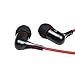 Mrice E300 3.5mm Jack In-Ear Stereo Earphones with 3 Different Size Ear Inserts (Black, Retail Packaging)