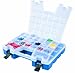 Akro-Mils 06115 Plastic Portable Hardware and Craft Parts Organizer, Regular, Blue