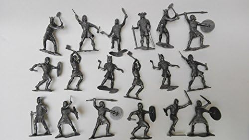 Marx Medieval Vikings 25 Figures in Tan Offered By Classic Toy Soldiers, Inc