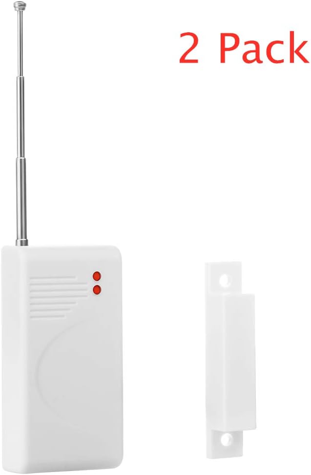 Thustar 433MHz Wireless Door/Window Sensor Magnetic for GSM Home Security Alarm Systems 2-Pack
